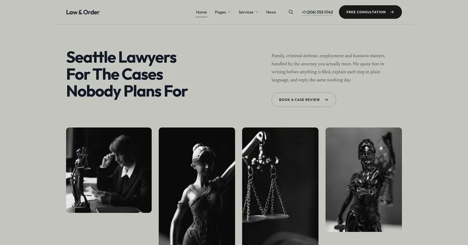 Law & Order product interface