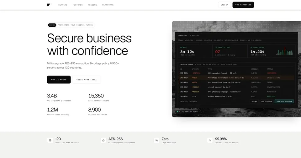 Veltix product interface