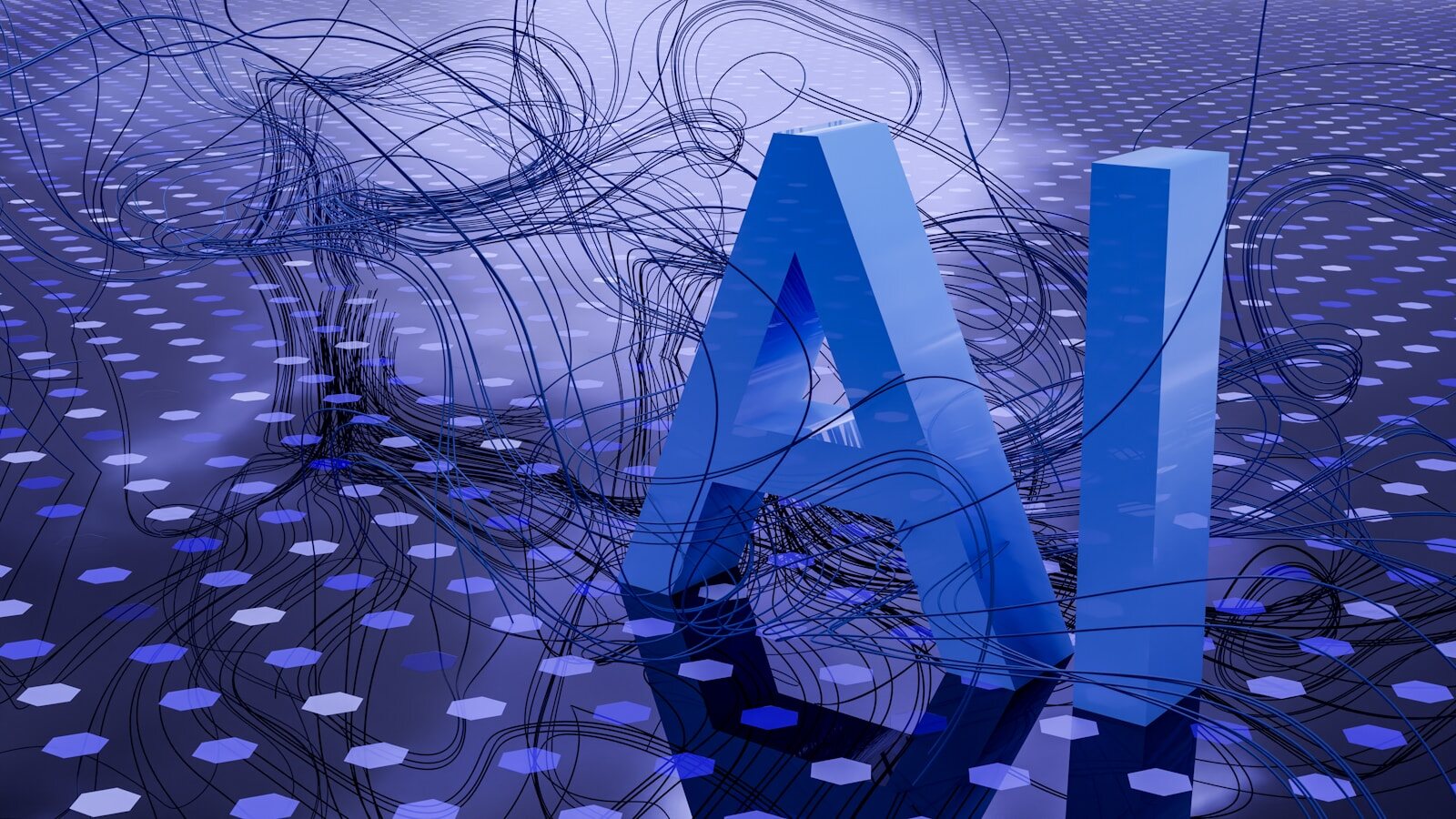 An illustration of the letters AI