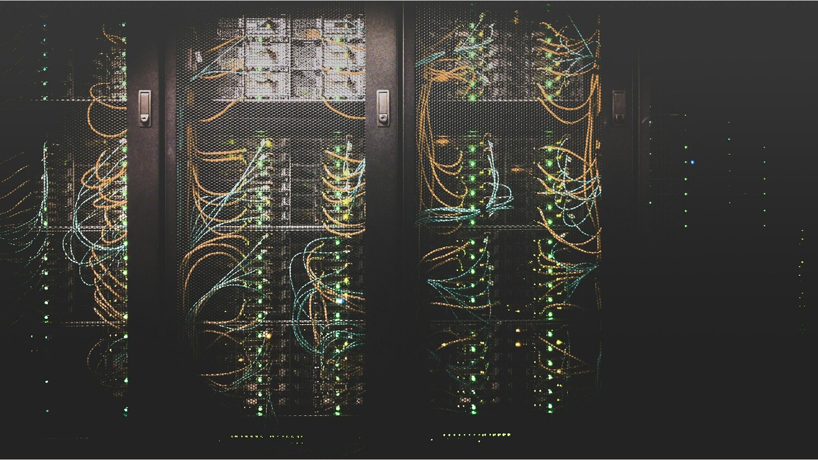Rows of server racks