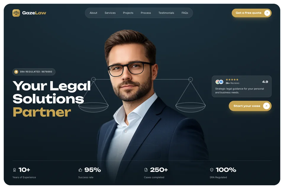 GAZE Law homepage hero