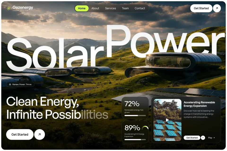GAZE Energy homepage hero
